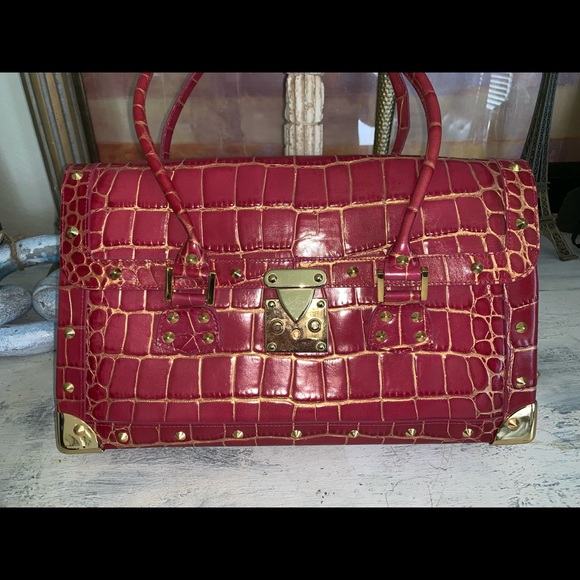 Nwt Nordstrom fuchsia hard bag🌹 - Picture 3 of 9